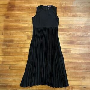 NWT Mallory & Merlot Black Pleated Maxi Dress